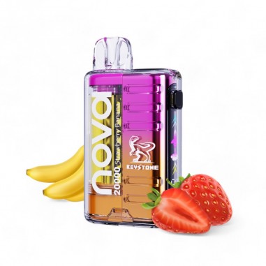 VAPORIZADOR DESECHABLE NOVA 20000 ZERO STRAWBERRY BANANA-KEYSTONE