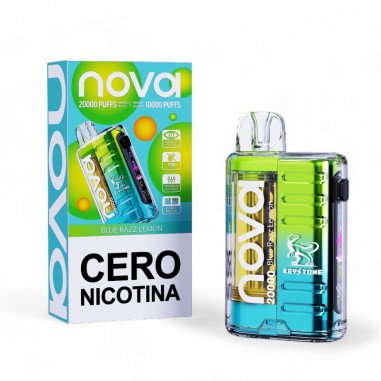 VAPORIZADOR DESECHABLE NOVA 20000 ZERO BLUE RAZZ-KEYSTONE