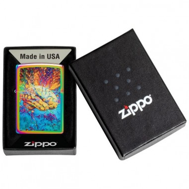 PSYCHEDELIC BRAIN DESIGN-ZIPPO