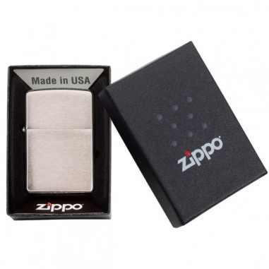 ENCENDEDOR BRUSHED FINISH CHROME-ZIPPO