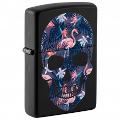 FLAMINGO SKULL DESIGN-ZIPPO 2