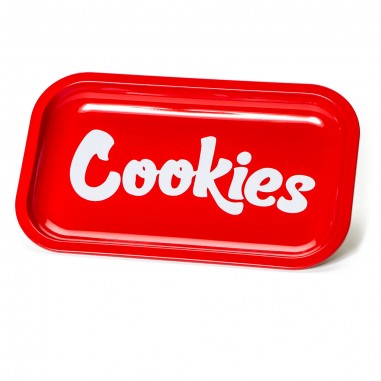 METAL ROLLING TRAY RED MEDIUM-COOKIES