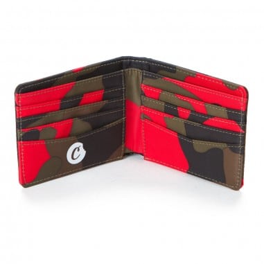 NYLON BILLFOLD RED CAMO WALLET-COOKIES